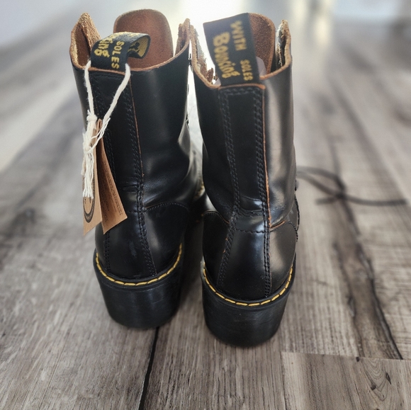 Dr. Martens Black Leather Lace-Up Boots - Picture 6 of 9